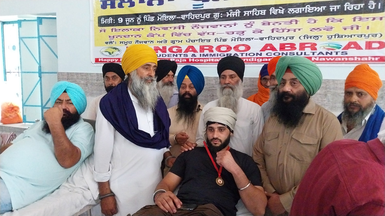 Annual blood donation camp in the memory of Sant Baba Harnam Singh Ji Rode Wale and Sant Baba Harnam Singh Ji Rangpur Wale, more than 40 units of blood donated.